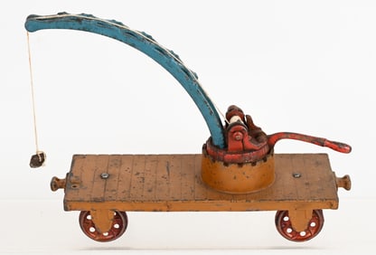 ARCADE 1920'S CAST IRON RAILROAD DERRICK