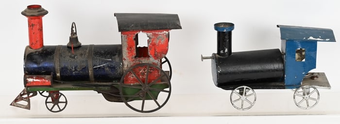 2- AMERICAN TIN LOCOMOTIVES