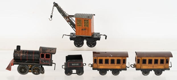 GERMAN BING MINIATURE ELECTRIC TRAINS SET