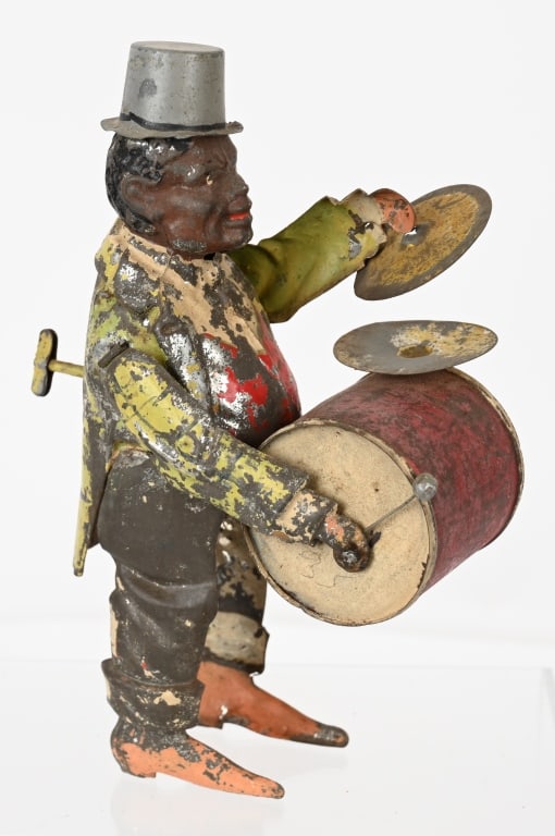 GUNTHERMANN TIN WINDUP BLACK MAN WITH DRUM (1 of 4)