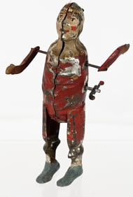 GERMAN HAND PAINTED TIN WINDUP