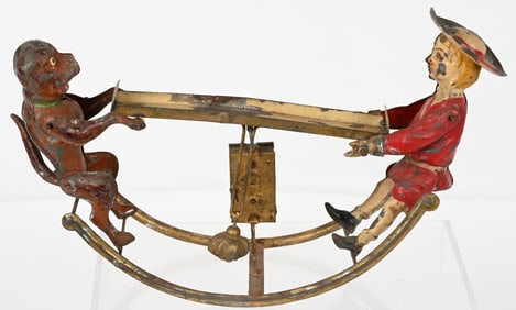 GERMAN TIN WINDUP BUSTER BROWN & TIGE