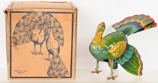 US ZONE TIN WINDUP TURKEY w/ BOX