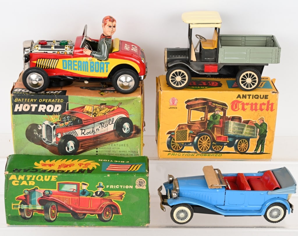 JAPAN HOT ROD & OLD TIMER CARS w/ BOX (1 of 6)
