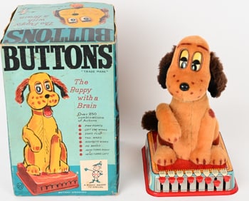 MARX BUTTONS THE PUPPY WITH BRAIN w/ BOX