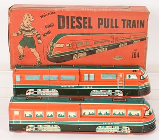 WOLVERINE DIESEL PULL TRAIN w/ BOX