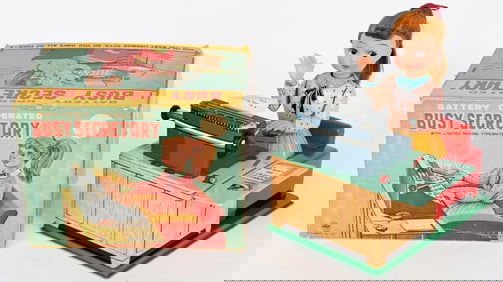 JAPAN BATTERY OP BUSY SECRETARY w/ BOX