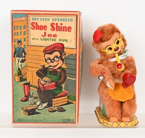 JAPAN BATTERY OP SHOE SHINE JOE w/ BOX
