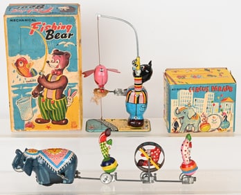 TPS FISHING BEAR & CIRCUS PARADE w/ BOXES