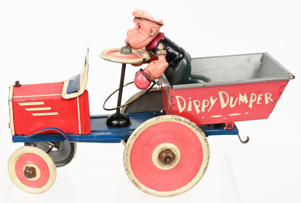 MARX TIN WINDUP POPEYE DIPPY DUMPER (1 of 4)