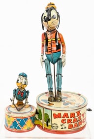 MARX TIN WINDUP DONALD DUCK CRAZY DANCERS