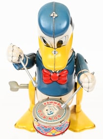 MARX TIN WINDUP DONALD DUCK DRUMMER