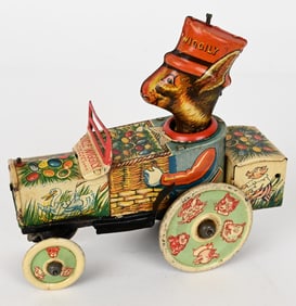 MARX TIN WINDUP UNCLE WIGGLY CAR