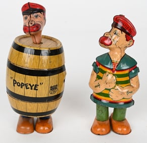 2- CHEIN TIN WINDUP BARNACLE BILL TOYS