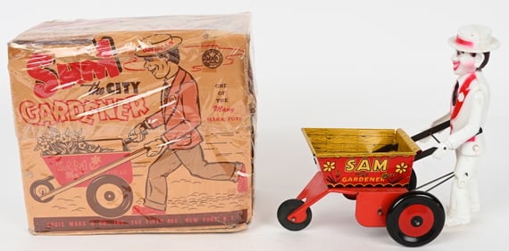 MARX WINDUP SAM THE GARDENER w/ BOX