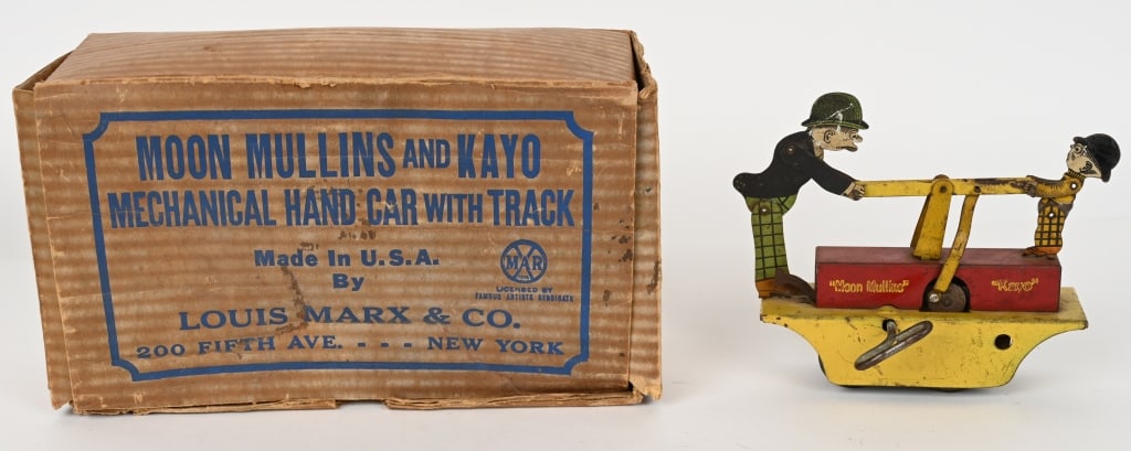 MARX TIN WINDUP MOON MULLINS AND KAYO w/ BOX (1 of 5)