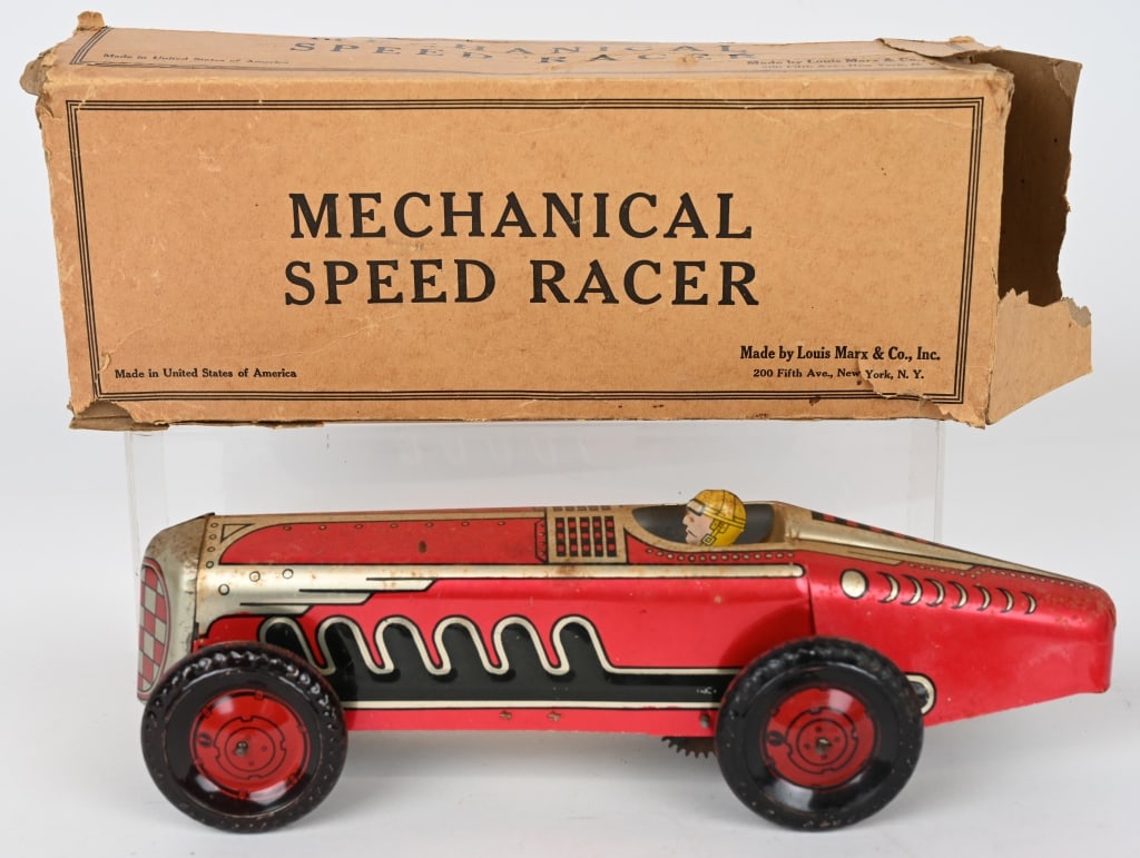 MARX WINDUP SPEED RACER w/ BOX (1 of 5)