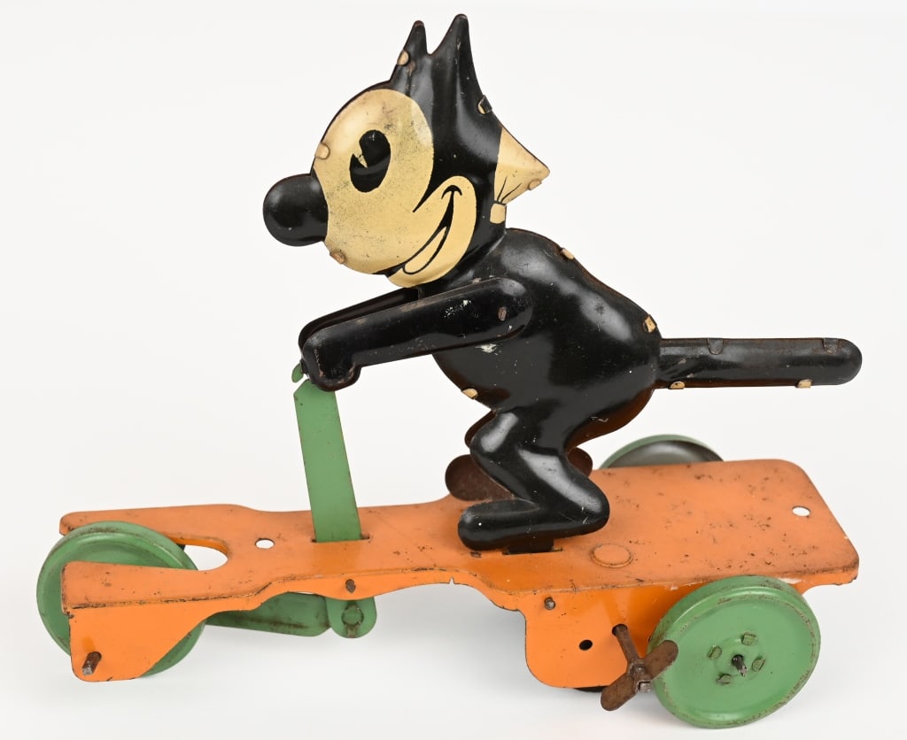 CHEIN TIN WINDUP FELIX THE CAT ON SCOOTER (1 of 4)