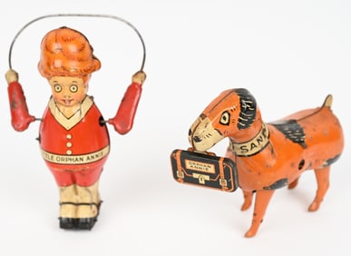 MARX TIN WINDUP ORPHAN ANNIE & SANDY