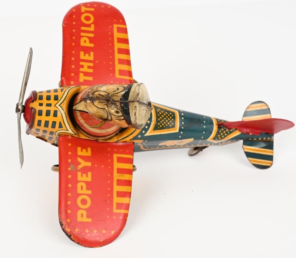 MARX TIN WINDUP POPEYE PILOT EARLY VERSION (1 of 5)