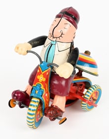 LINEMAR TIN WINDUP WIMPY TRICYCLE