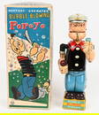 LINEMAR BATTERY OP POPEYE BUBBLE BLOWER w/.BOX