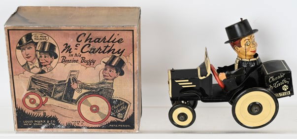 MARX TIN WINDUP CHARLIE McCARTHY CAR