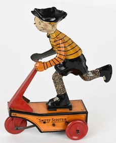 MARX TIN WINDUP SMITTY SCOOTER