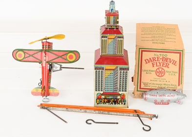 MARX TIN WNDUP DARE DEVIL FLYER