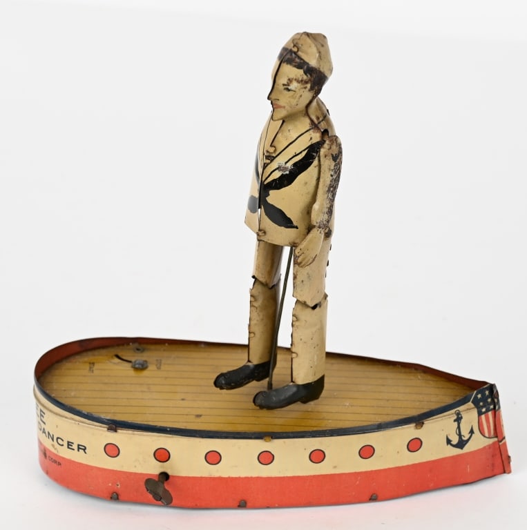 STRAUSS TIN WINDUP JACKIE THE HORNPIPE DANCER (1 of 4)