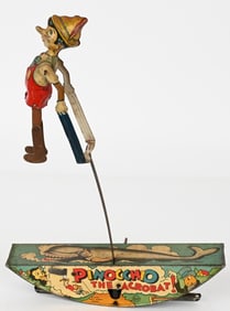 1939 MARX PINNOCHIO THE ACROBAT TIN WINDUP TOY