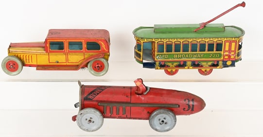 3- CHEIN & STRAUSS TIN VEHICLES