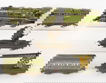 MARX TIN WINDUP ARMY SUPPLY TRAIN