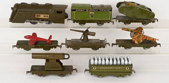 MARX ARMY SUPPLY ELECTRIC TRAIN SET