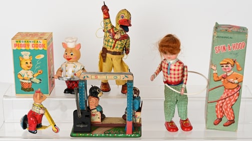 JAPAN TIN WINDUP TOY LOT