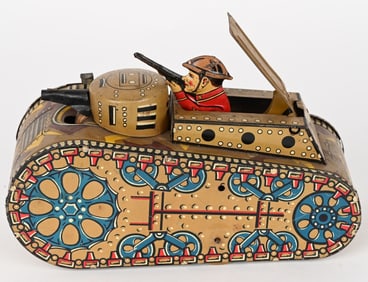 MARX TIN WINDUP DOUGHBOY TANK