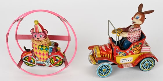 2- JAPAN TIN FRICTION & WINDUP TOYS