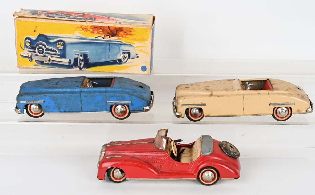 3- DITSLER TIN WINDUP CONVERTIBLES, ONE BOXED (1 of 8)