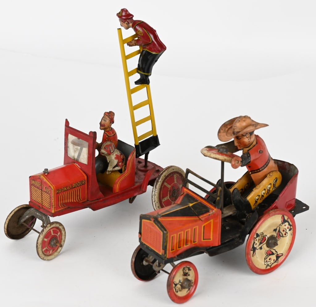 2- MARX TIN WINDUP CRAZY CARS (1 of 5)