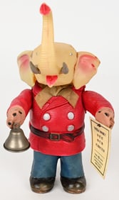 JAPAN CELLULOID WIND-UP CIRCUS ELEPHANT