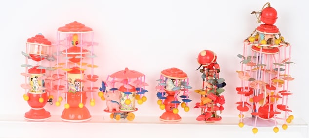 6- CELLULOID WINDUP TOYS