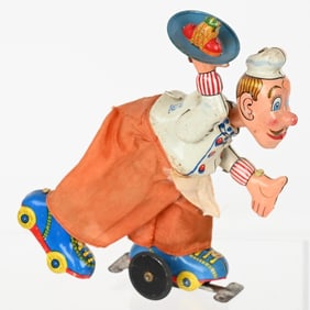 JAPAN TPS TIN WINDUP SKATING CHEF