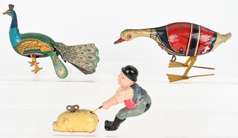 3- TIN WINDUP TOYS