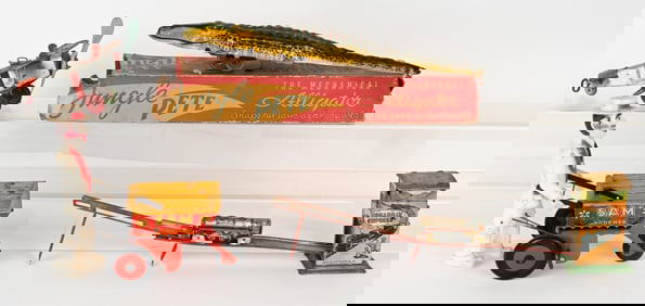 4- VINTAGE TIN WINDUP TOYS