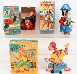 2- JAPAN PIRATE TOYS w/ BOXES