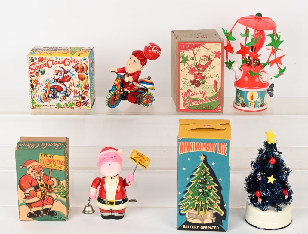 4- JAPAN CHRISTMAS TOYS w/ BOXES (1 of 3)