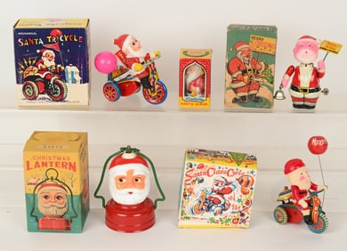 4- JAPAN CHRISTMAS TOYS w/ BOXES