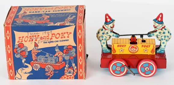 WYANDOTTE TIN WINDUP HOKY & POKY w/ BOX