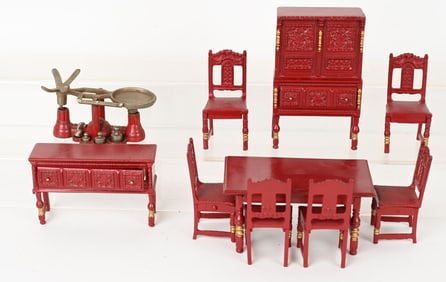 ARCADE CAST IRON DINING ROOM SET & MORE