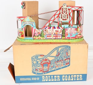 CHEIN TIN WINDUP ROLLER COASTER w/ BOX